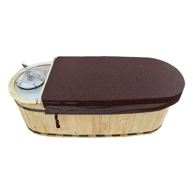 ALEKO 2Person Pine Wood Fired Hot Tub Wayfair